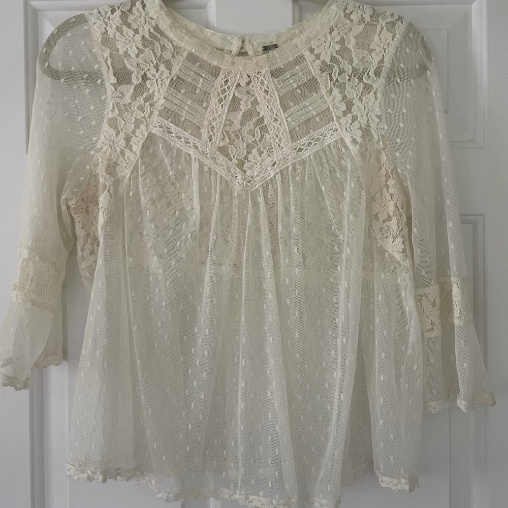 Free People Lace Top
